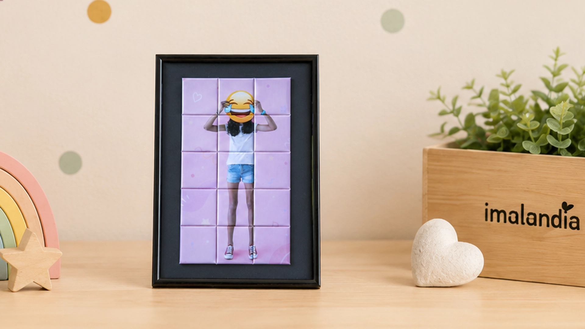 Colección de imanes personalizados como imagen provisional para collage